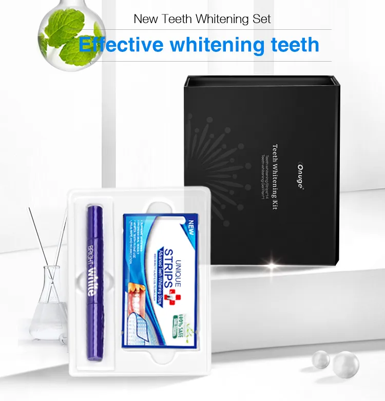 Stain Removal Teeth Whiting Teeth Withening Gel Strips Tooth Whitening Liquid Kit