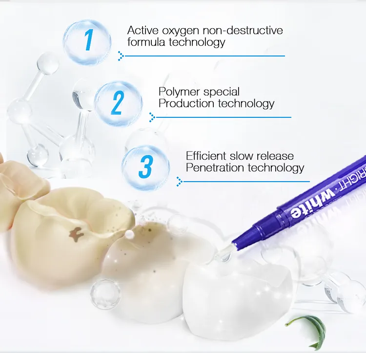 Stain Removal Teeth Whiting Teeth Withening Gel Strips Tooth Whitening Liquid Kit