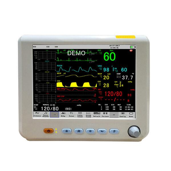 Support Multi- Language 12.1 Inch Color Hospital Emergency Patient Vital Signs Monitor