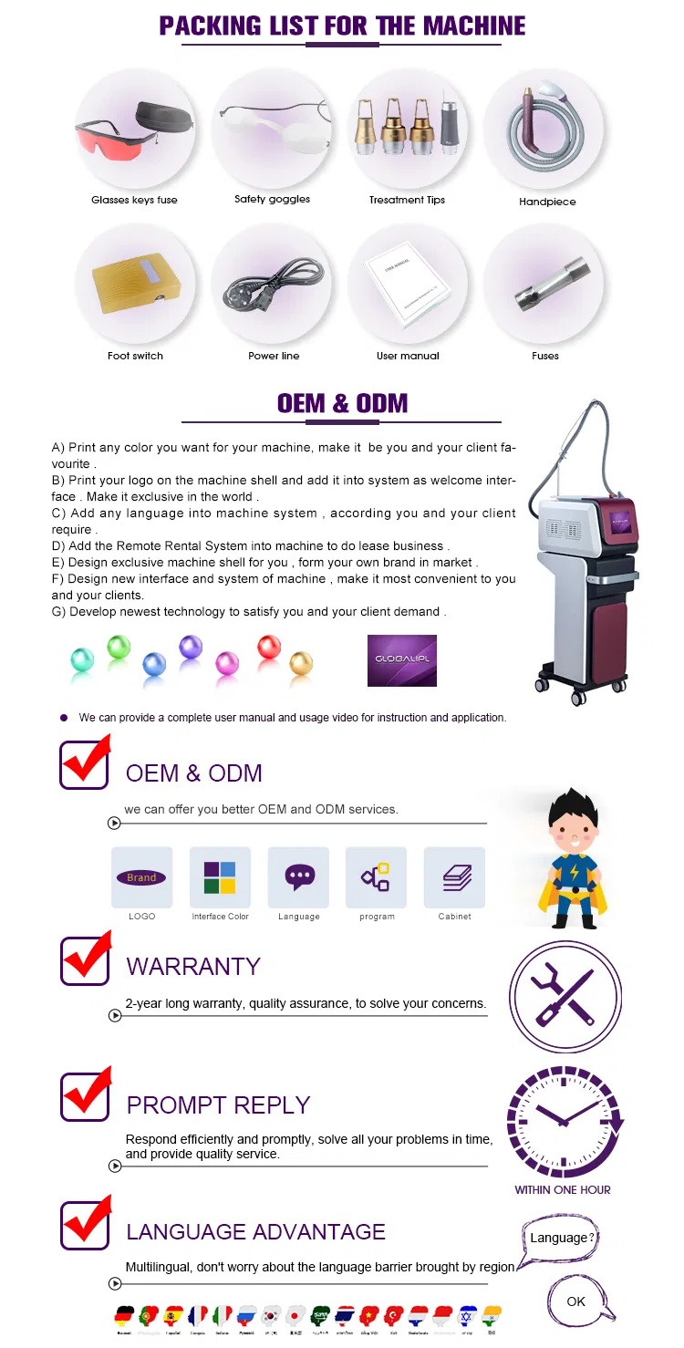 Tattoo Removal YAG High Power Laser Q Switched 1064 ND YAG 532 Skin Care Medical Equipment