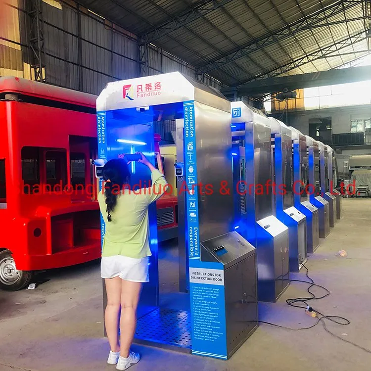 Temperature Measurement Sanitizing Tunnel, Foldable Mist Disinfection Tunnel Cabin/