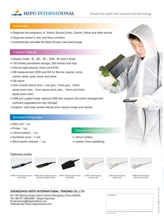 Vet Cattle Ultrasound with Goggles
