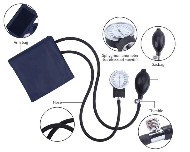 Wholesale Doctor Aneroid Blood Pressure Monitor Sphygmomanometer with Stethoscope