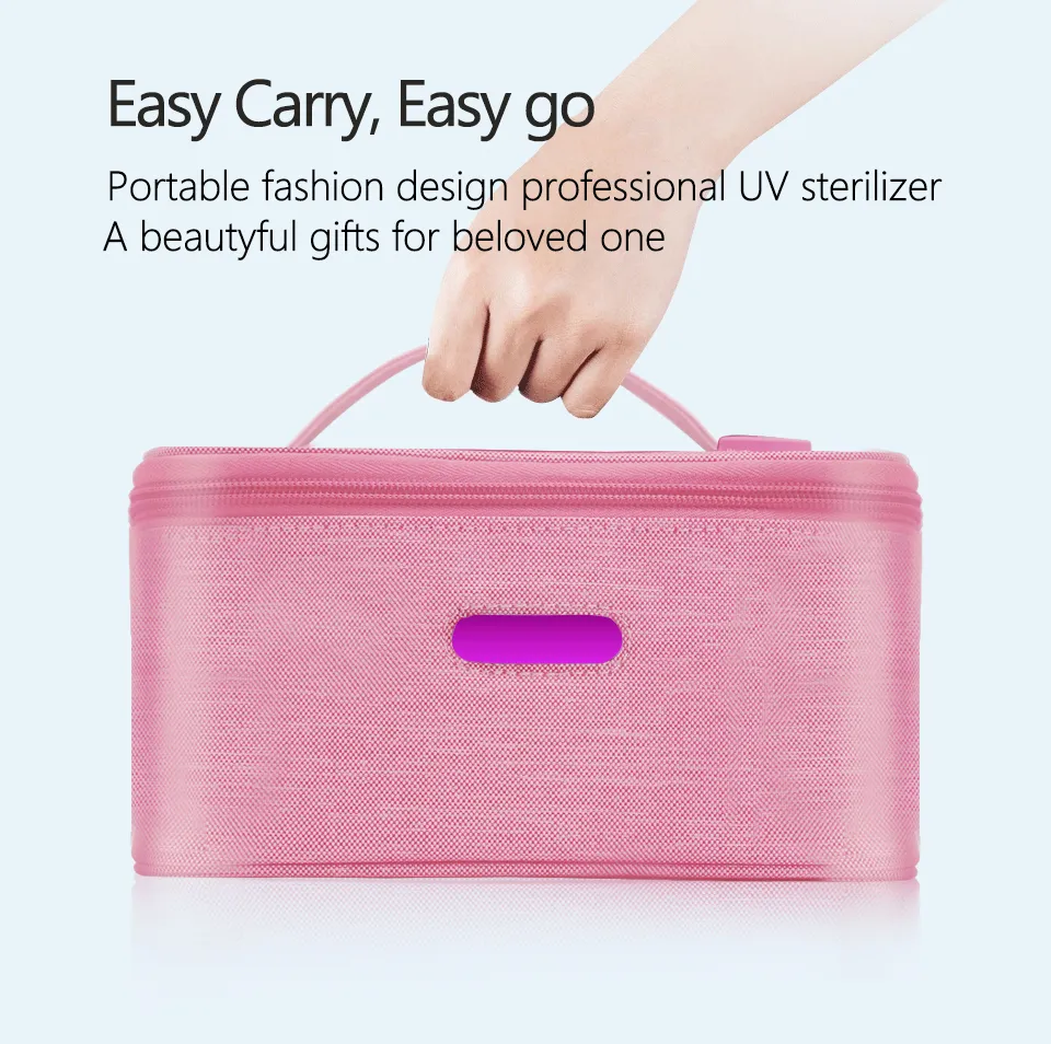 Wholesale Ultraviolet Light Sanitizing Bag USB Powered LED Cleaner Bag Kills Germs Virus